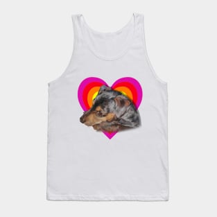 Sausage (dog!) in a heart! Tank Top